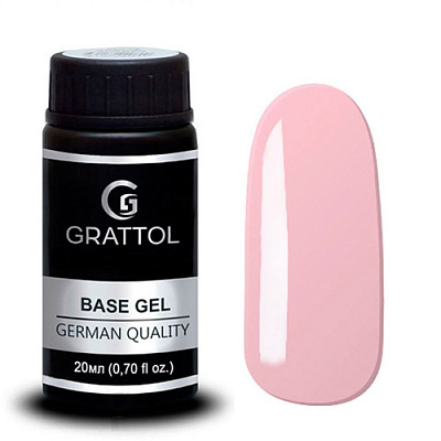 Камуфлирующая каучуковая Rubber-база для гель-лака Grattol Milky Base Camouflage 3-20 (GTBC320), 20 мл