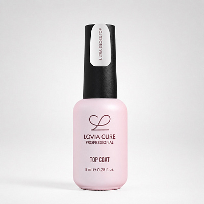 Экспресс-топ без липкого слоя LOVIA CURE Ultra Gloss Top 8 мл