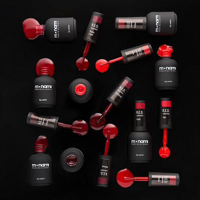 Гель-лак Monami R.E.D. Rosso corsa 8 г