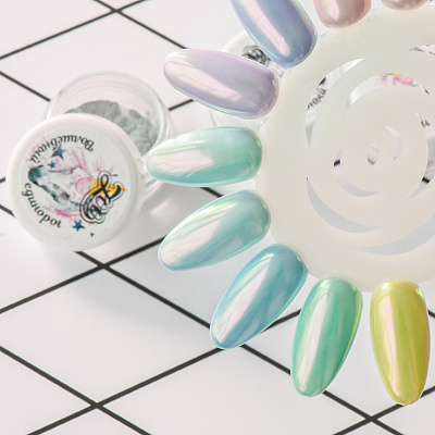 Радужный пигмент для втирки Новый Единорог №1189 Zoo Nail Art 0.2 г