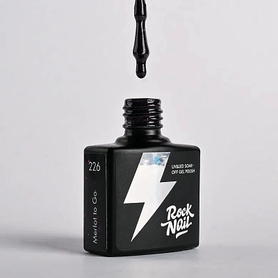 Гель-лак RockNail №226 Wine Not (Merlot to Go) 10 мл