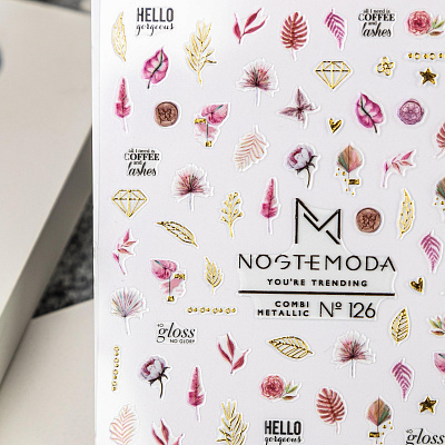 Наклейки Combi Metallic NogteModa №126
