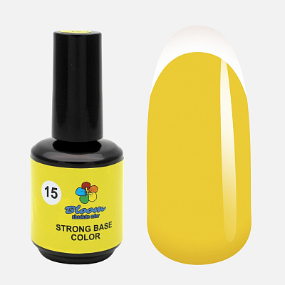 Жесткая цветная база для гель-лака Bloom Strong Color №15 15 мл