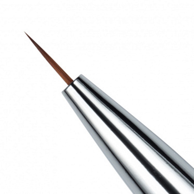 Кисть тонкая двухсторонняя Mio Nails K1 синтетическая двусторонняя 5 мм