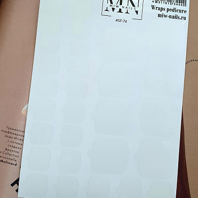 Пленки для педикюра Miw Nails Wraps stickers SF-74