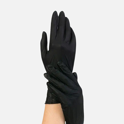 Перчатки нитриловые черные NitriMAX 784 XL 50 пар