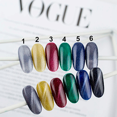 Гель-лак IVA NAILS MOONLIGHT №01 (Светоотражающий Кошачий глаз), 8 мл