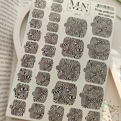 Пленки для педикюра Miw Nails Wraps stickers SF-37