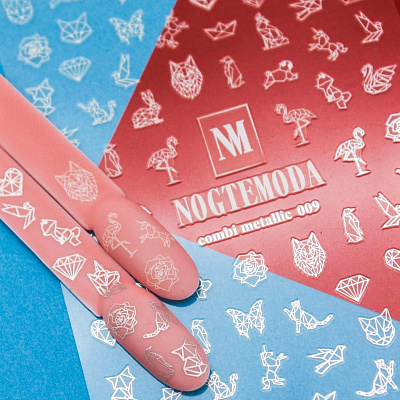 Наклейки Combi Metallic NogteModa №009