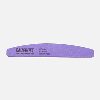 Пилка-баф Kaizer Pro банан фиолетовая 100/180 NF-62