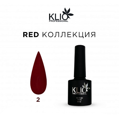 Гель-лак Klio Red Collection №02, 8 мл