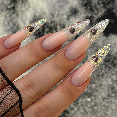 Гель для наращивания Monami голографический Crystal Gel №01 15 г