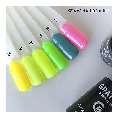 Гель-лак Grattol GTC034 Yellow, 9 мл