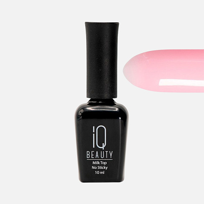 Топ для гель-лака IQ Beauty №105 Milk Top No Sticky Strawberry 10 мл