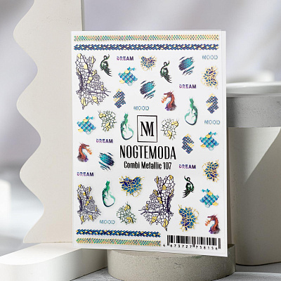 Наклейки Combi Metallic NogteModa №107