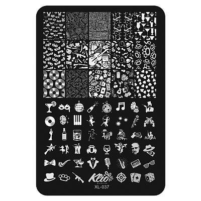 Пластина для стемпинга Klio professional XL-037