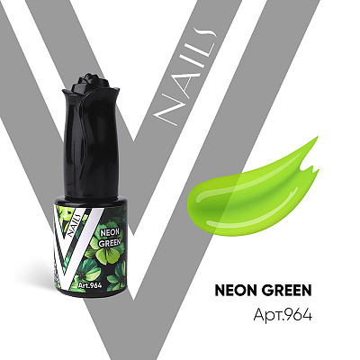 Гель-лак Vogue Nails №964 (Neon Green) витраж 10 мл
