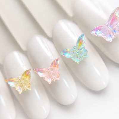 Фигурки объемные Бабочки №1813 Zoo Nail Art 10 шт.