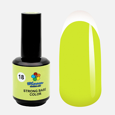 Жесткая цветная база для гель-лака Bloom Strong Color №18 15 мл