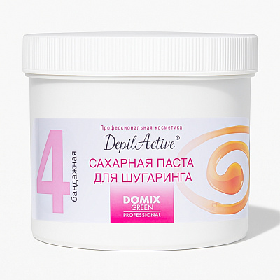 Сахарная паста для шугаринга DepilActive Domix Green №4 бандажная 650 г