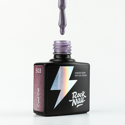 Гель-лак RockNail №503 Bad Kitty Silk (Cool Cat) 10 мл