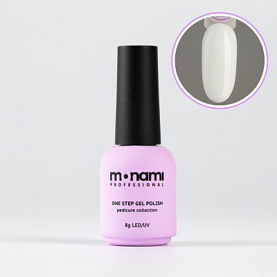 Гель-лак Monami Pedicure collection 02 белый, 8 мл