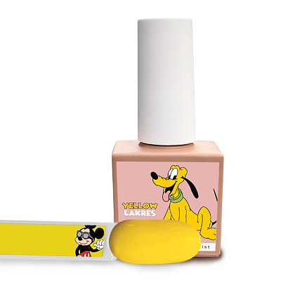 Гель-лак Lakres Mikki Mouse Yellow, 10 мл❗️ВНИМАНИЕ❗️СРОК ГОДНОСТИ 06.2026