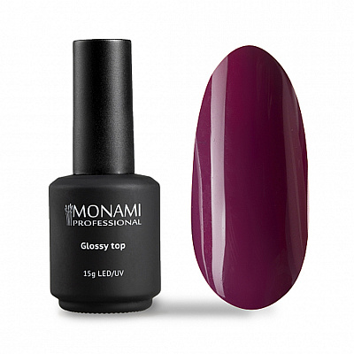 Глянцевый топ для гель-лака без липкого слоя Glossy Monami 15 г