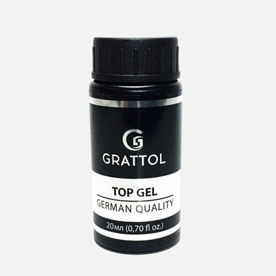 Топ без липкого слоя Grattol No Wipe Top Gel UV Filter (GTNWU20), 20 мл