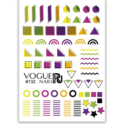 Слайдер-дизайн Vogue Nails №132, арт. СЛ132