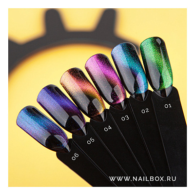 Гель-лак кошачий глаз Grattol 9D Cat Eye №04 (GT9D04), 9 мл