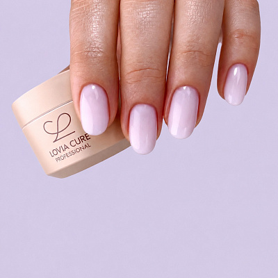 Моделирующий гель LOVIA CURE с кератином и кальцием Nail Care Gel Limit Lavender Fields 15 мл