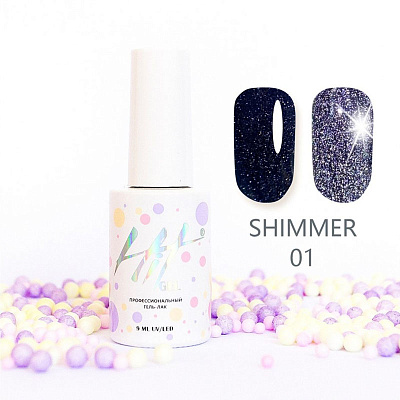 Гель-лак светоотражающий HIT Shimmer №01, 9 мл