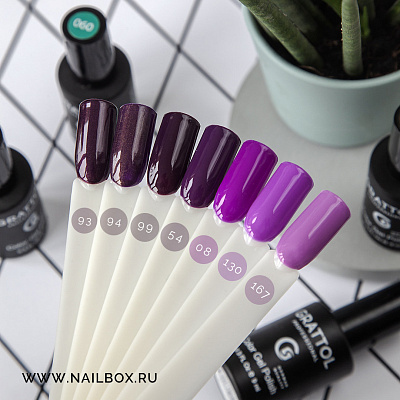 Гель-лак Grattol GTC008 Purple, 9 мл