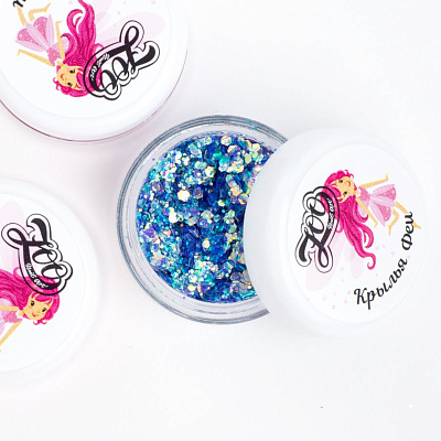 Шестигранники микс Крылья феи №1556 Zoo Nail Art 2 г