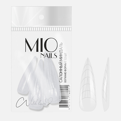 Формы верхние Mio Nails «Салонный миндаль» 12 шт