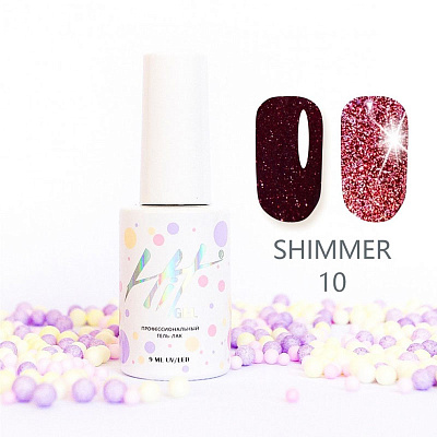Гель-лак светоотражающий HIT Shimmer №10, 9 мл