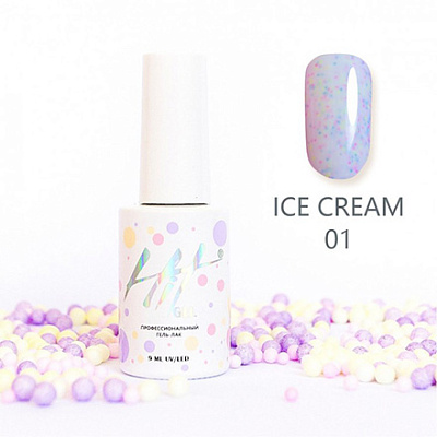 Гель-лак HIT Ice cream №01, 9 мл