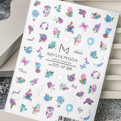 Наклейки Combi Metallic NogteModa №124