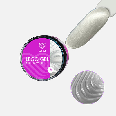 Гель для наращивания и моделирования Lovely Lego Gel Aurora White 15 г