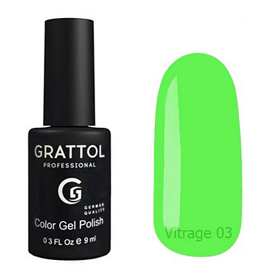 Гель-лак с витражным эффектом Grattol Vitrage №03 (GTVR03), 9 мл
