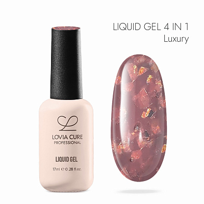 Полигель-архитектор 4 в 1 LOVIA CURE Liquid Gel 09 Coral Luxury 17 мл