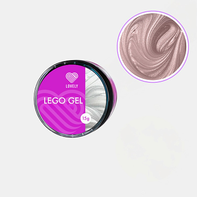 Гель для наращивания и моделирования Lovely Lego Gel Aurora Mousse 15 г