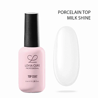 Топ фарфоровый молочный блеск без липкого слоя LOVIA CURE Porcelain Milk Shine 8 мл