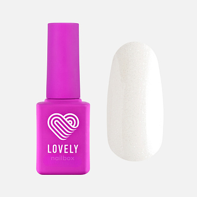 База камуфлирующая с шиммером Lovely BS04 оттенок молочный, 12 мл