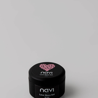 Моделирующий гель NAVI с блестками Love Story Gel 16 15 мл