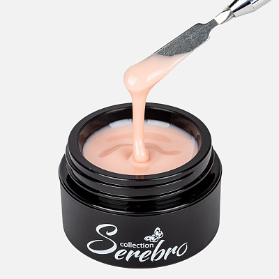 Моделирующий гель с акриловой пудрой Serebro Modeling Gel №01 15 мл