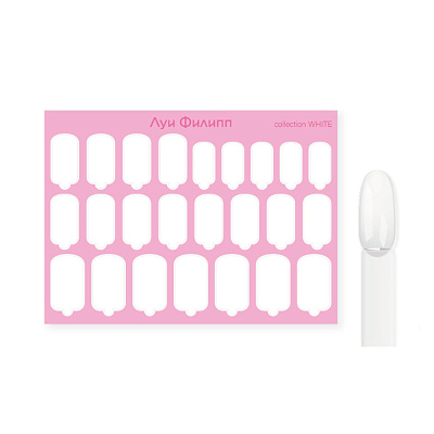 Арт-пленка для дизайна ногтей Луи Филипп Nail Wraps White