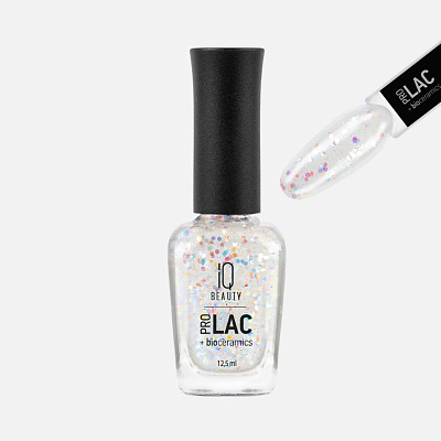 Лак для ногтей IQ Beauty №125 укрепляющий с биокерамикой 12,5 мл