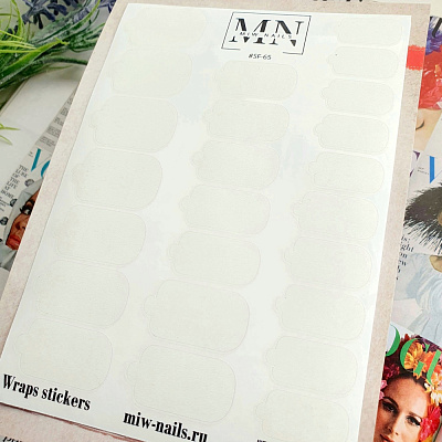 Пленки для дизайна ногтей Miw Nails Wraps stickers SF-65